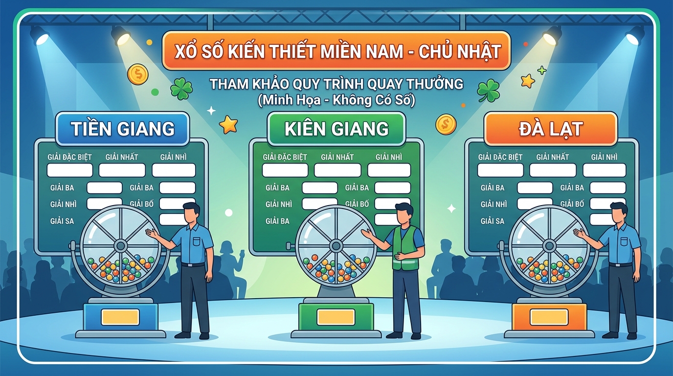 Chiến thuật kết hợp số liệu đa đài ngày Chủ Nhật: Đà Lạt, Tiền Giang, Kiên Giang