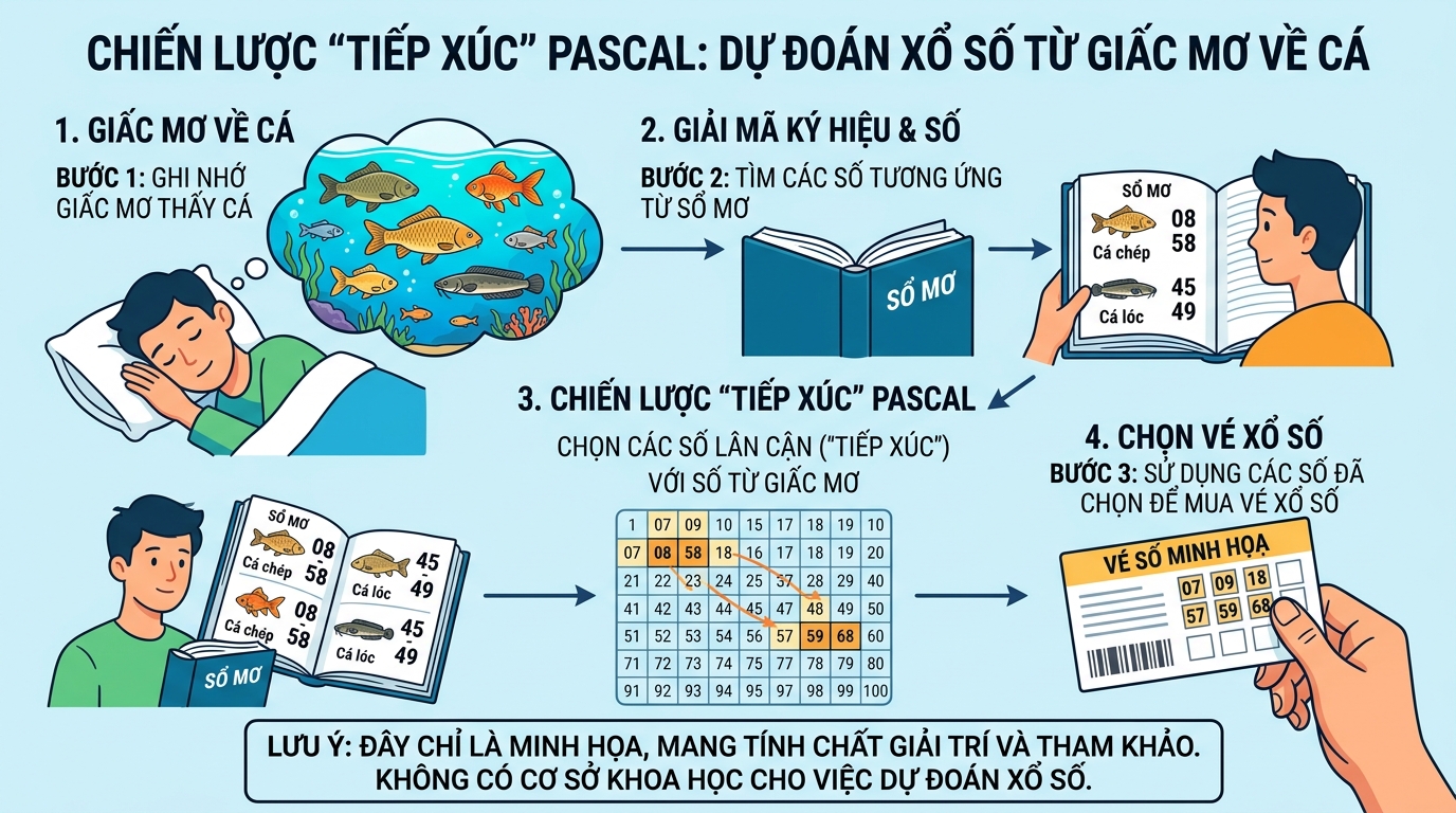 Chiến thuật bắt chạm Pascal soi cầu lô đề cực chuẩn khi mơ thấy cá