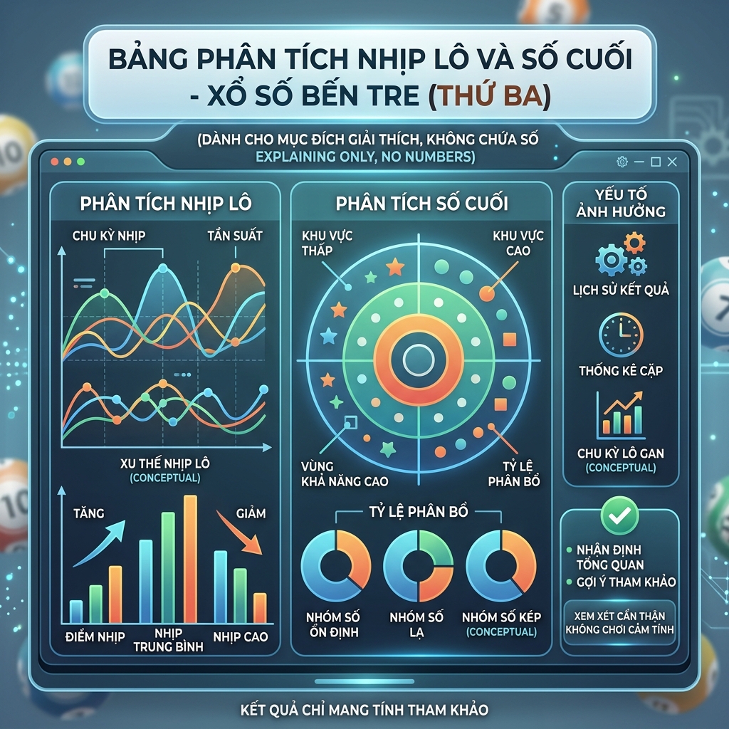 Soi cầu thống kê chạm vượng khí đài xổ số Bến Tre