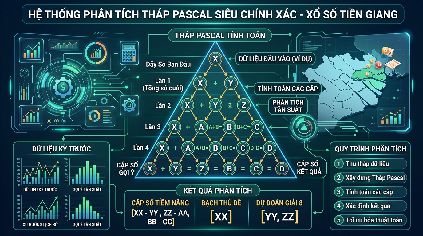 Biểu đồ phổ nhiệt thống kê lô gan đài Tiền Giang XSTG mới nhất