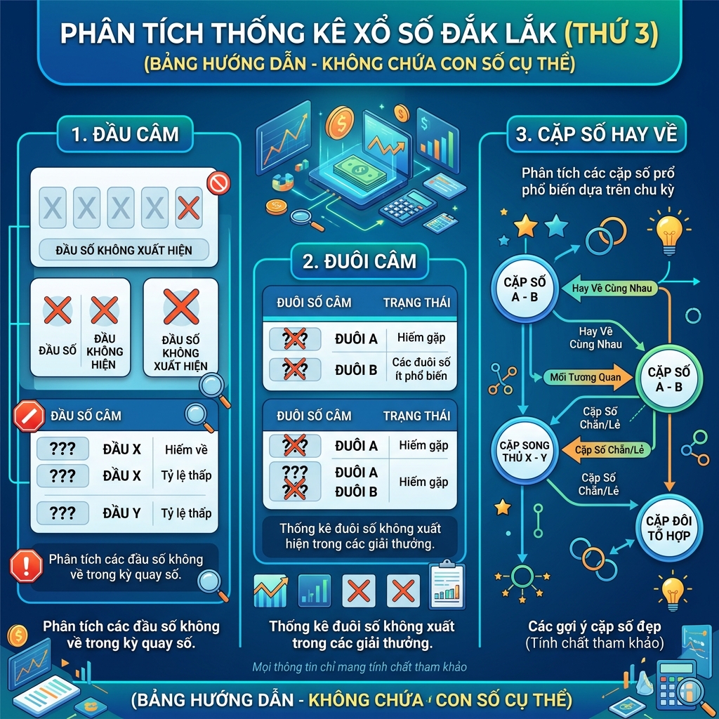 Phân tích chu kỳ lô gan và nhịp nổ bù cực nét của đài xổ số Đắk Lắk Thứ 3