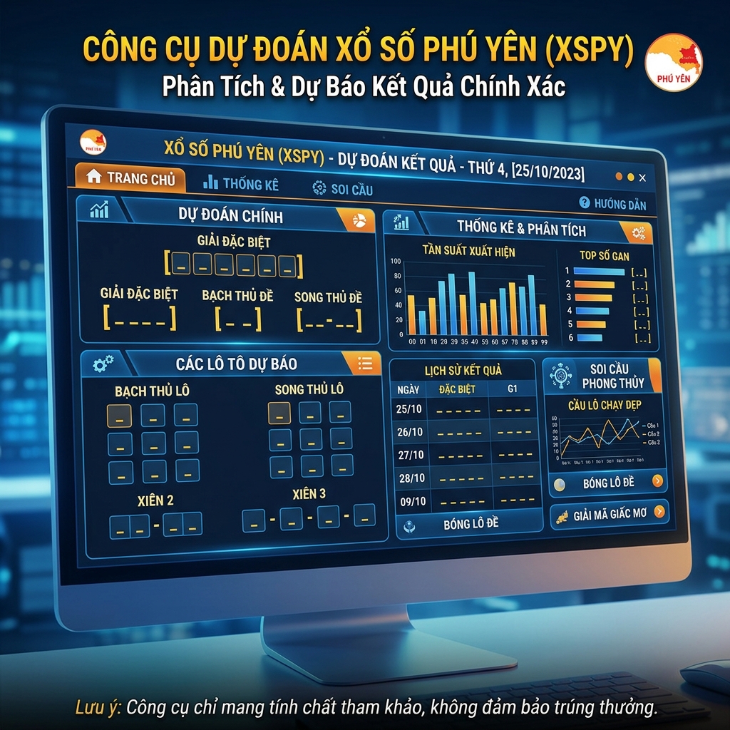Biểu đồ thống kê lô kẹp đài Phú Yên mới nhất