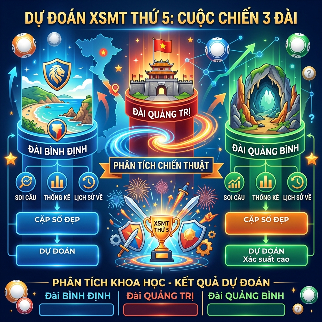 Dự đoán xổ số miền Trung Bình Định Quảng Trị thứ 5