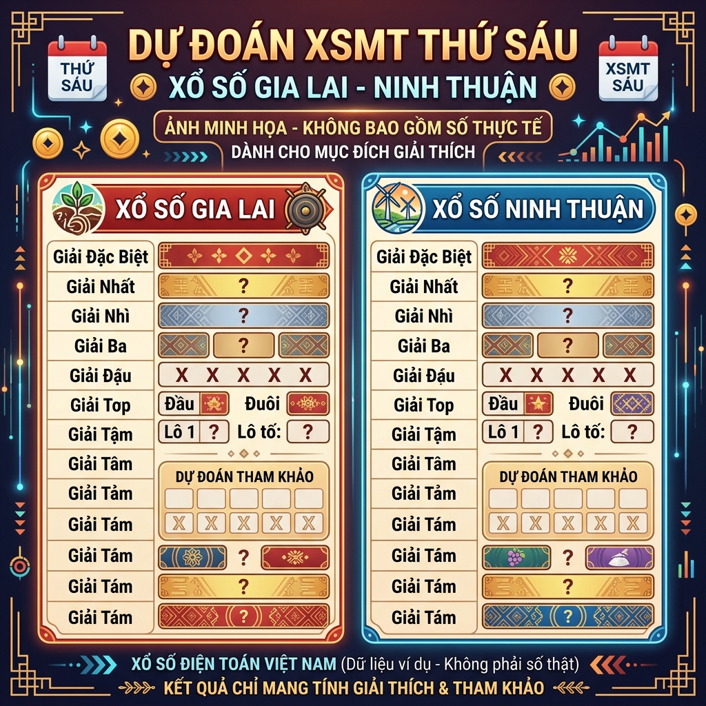 Phân tích xổ số miền Trung Gia Lai Ninh Thuận thứ 6