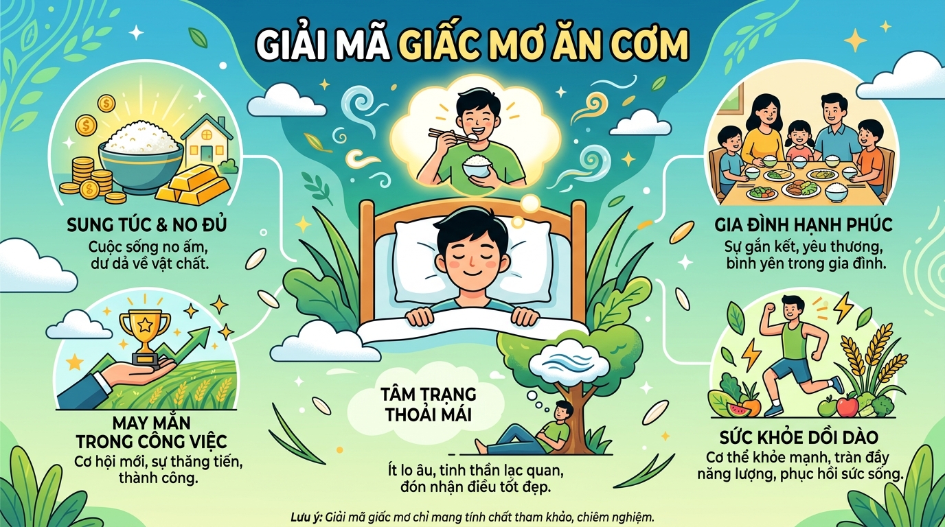 Giải mã giấc mơ thấy ăn cơm