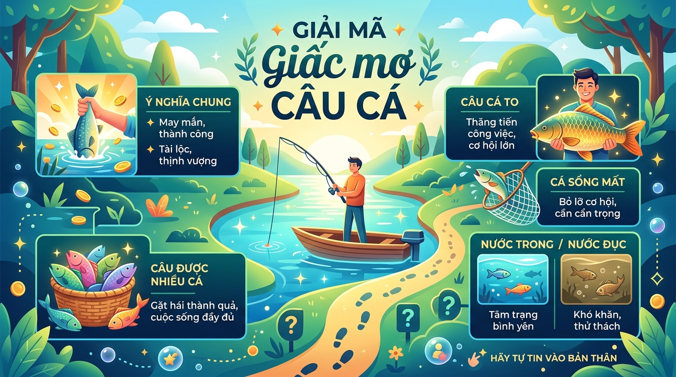Giải mã giấc mơ câu cá