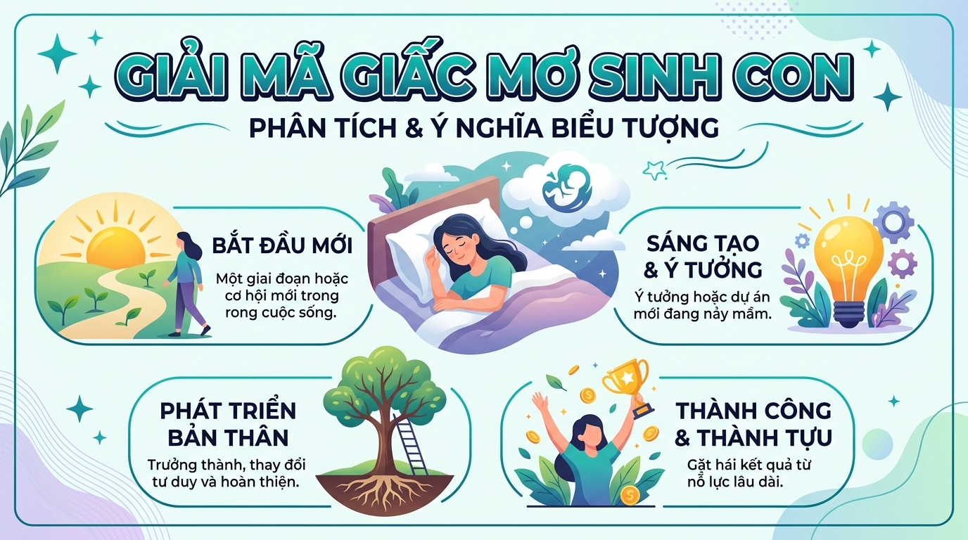 Giải mã giấc mơ đi đẻ, sinh con