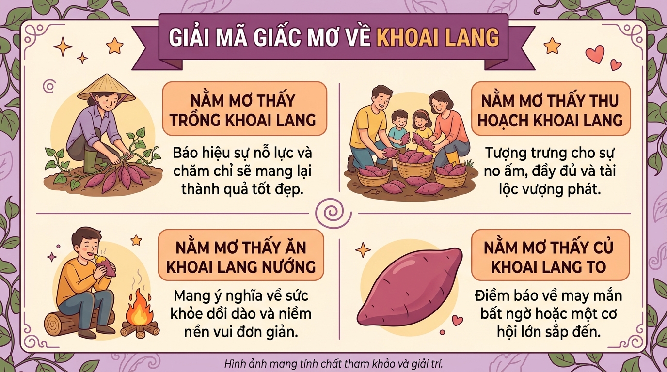 Giải mã giấc mơ thấy khoai lang
