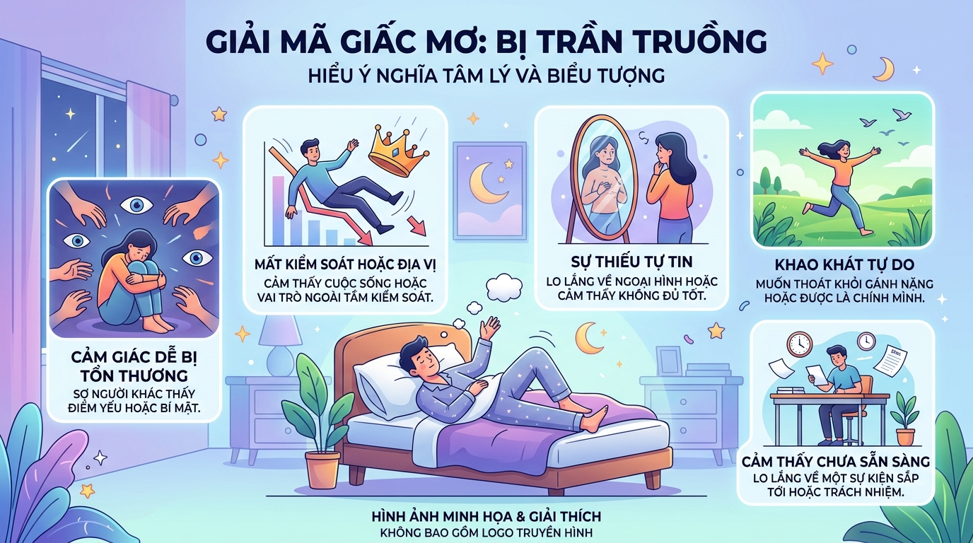 Giải mã giấc mơ ở truồng, trần trụi