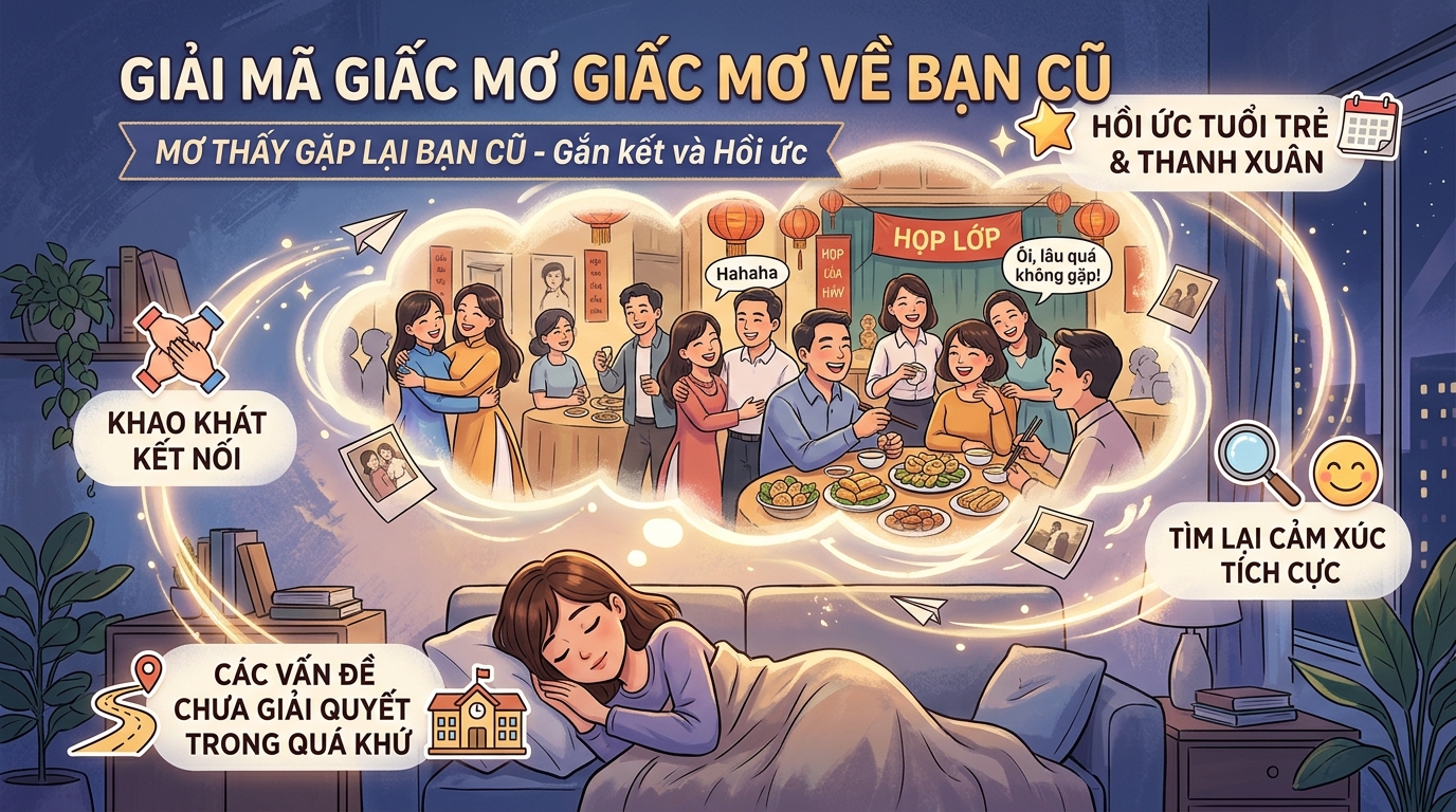 Giải mã giấc mơ thấy bạn học cũ, chiêm bao gặp lại bạn học