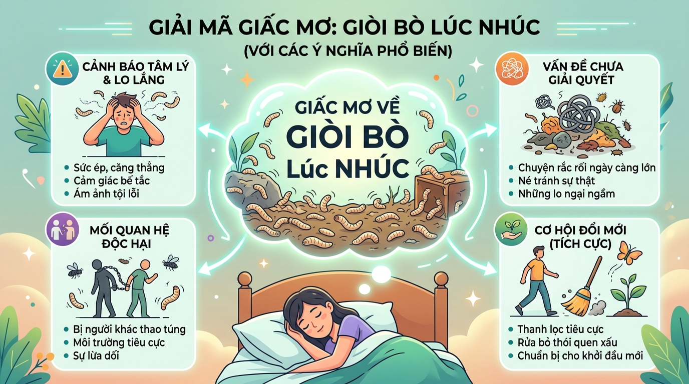 Giải mã giấc mơ thấy dòi bọ lúc nhúc