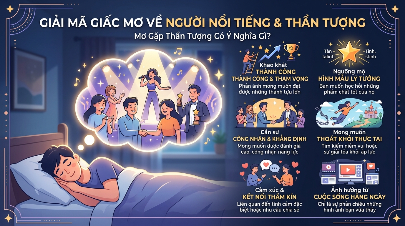 Giải mã giấc mơ thấy người nổi tiếng, chiêm bao gặp thần tượng