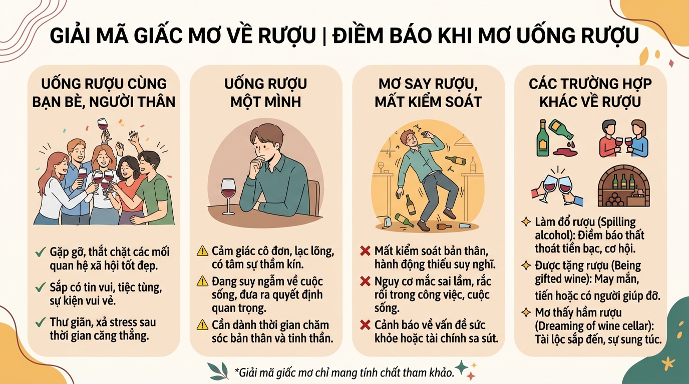 Giải mã giấc mơ thấy rượu, điềm báo chiêm bao uống rượu
