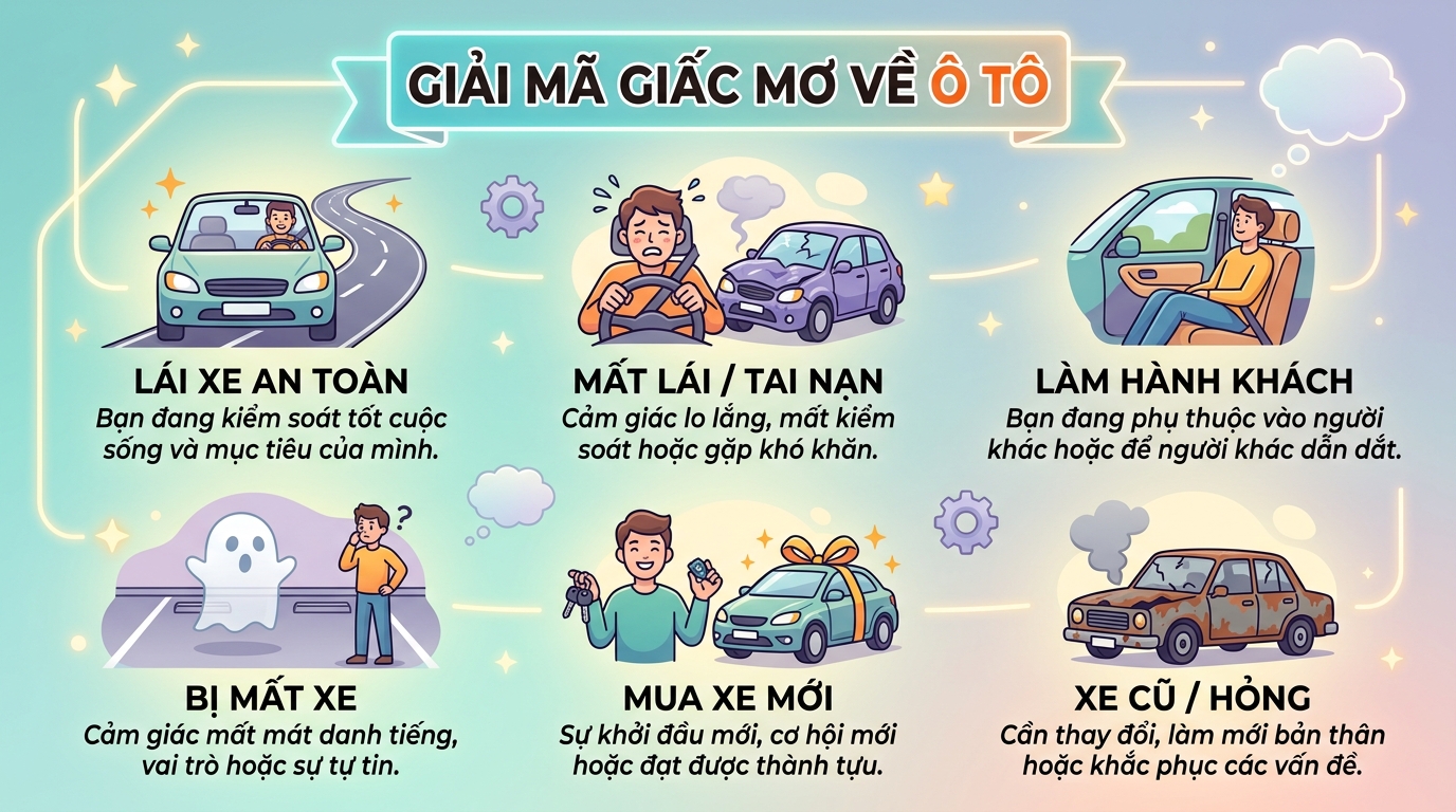 Giải mã giấc mơ thấy xe ô tô xe hơi