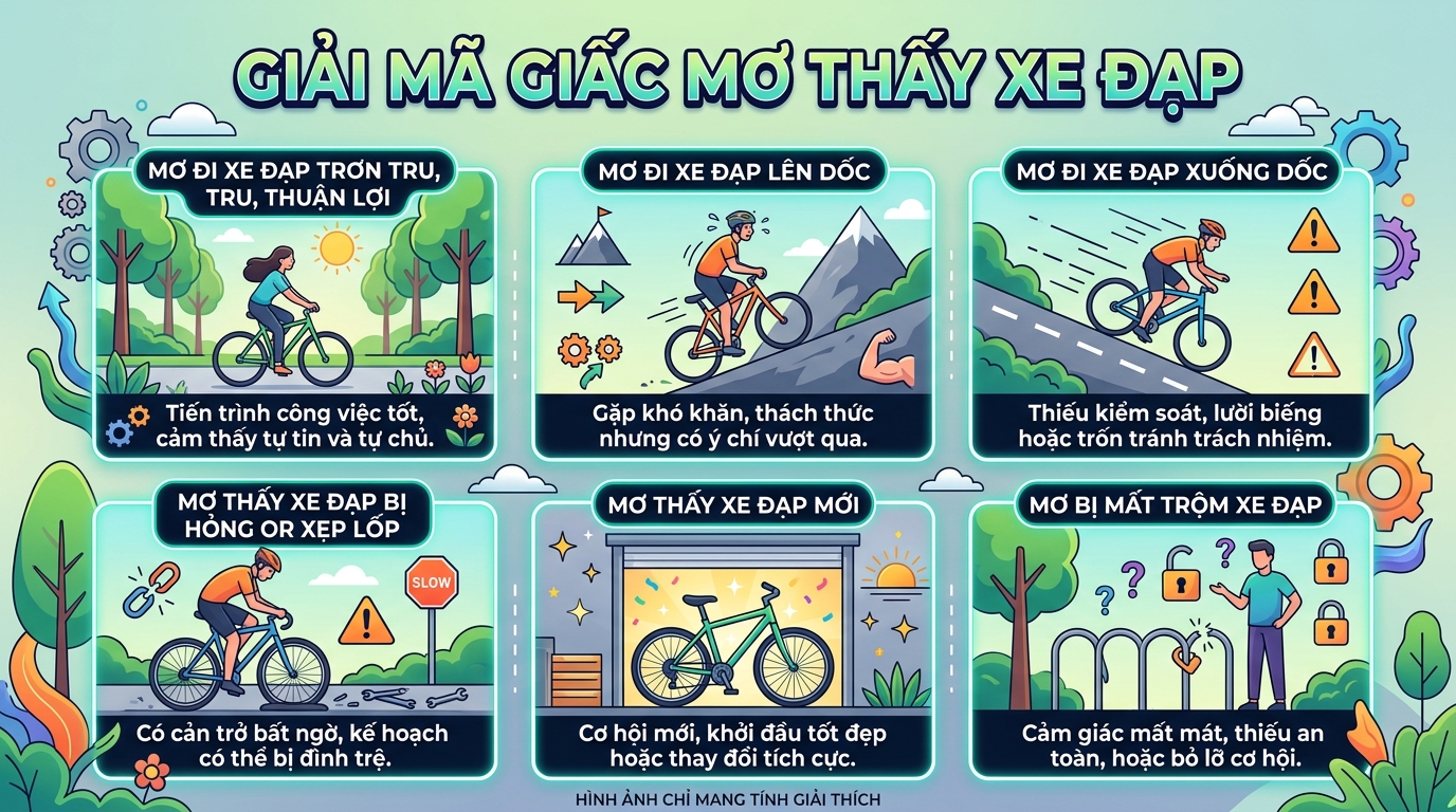 Giải mã giấc mơ thấy xe đạp