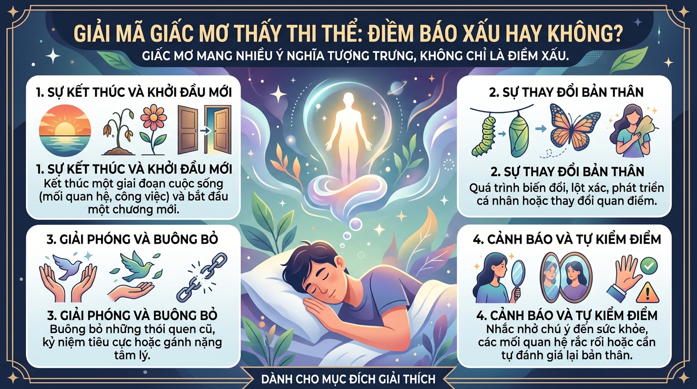 Giải mã nằm mơ thấy xác chết là điềm báo gì, có sao không