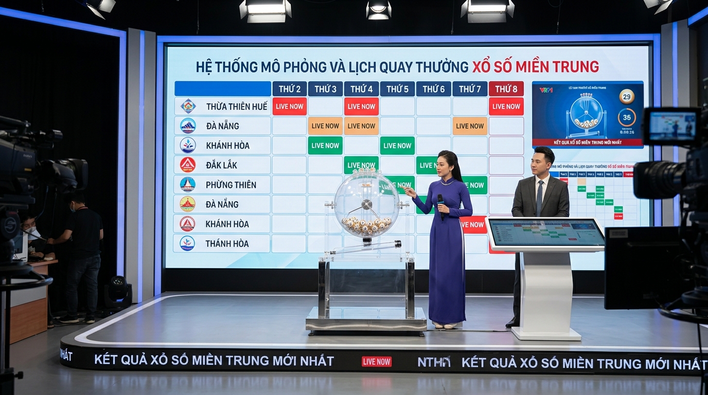 Bảng lịch mở thưởng và hệ thống phân luồng quay thử XSMT theo các thứ trong tuần
