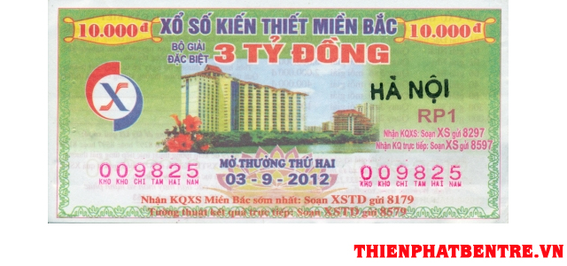 Mẫu vé số đài Hải Phòng mở thưởng ngày Thứ Sáu