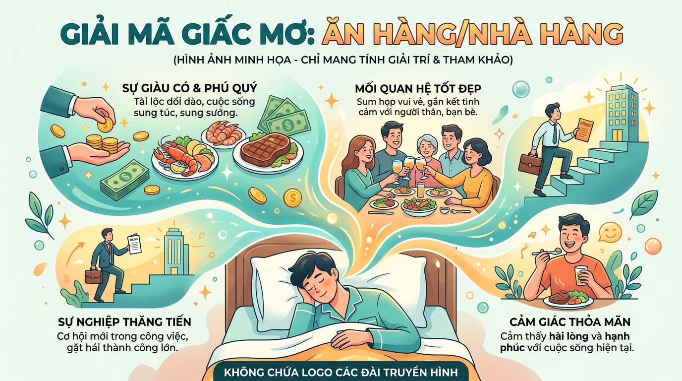 Giải mã giấc mơ ăn cơm quán