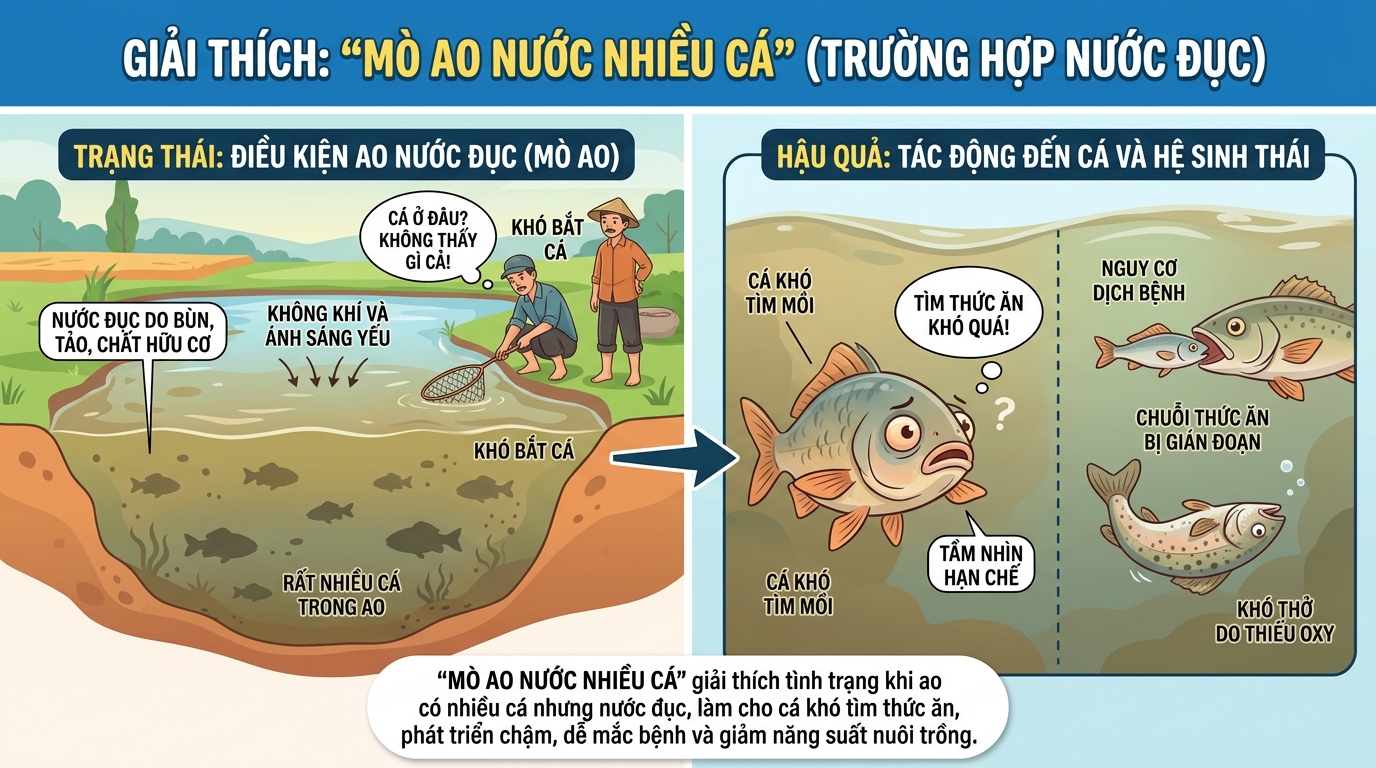 Giải mã nằm mơ thấy ao có nhiều cá
