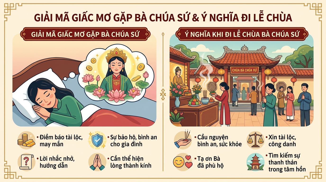 Giải mã điềm báo nằm mơ thấy bà chúa xứ, đi miếu bà chúa xứ