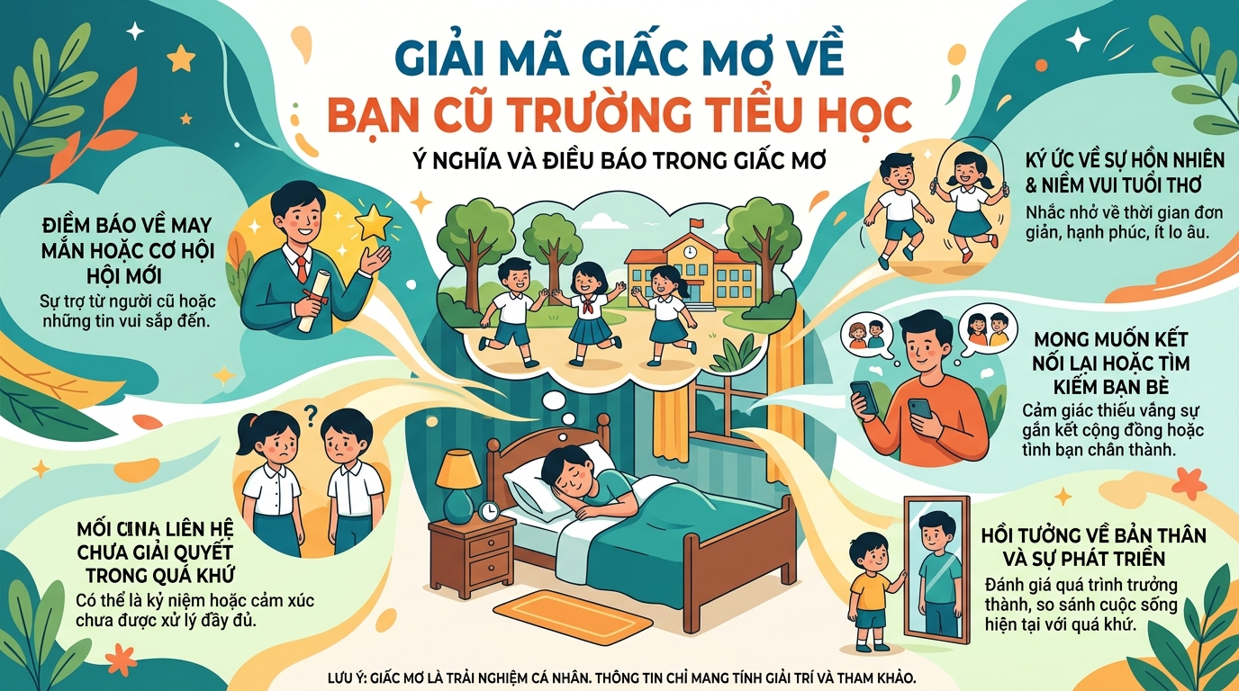 Giải mã nằm mơ thấy bạn học cũ cấp 1, bạn tiểu học