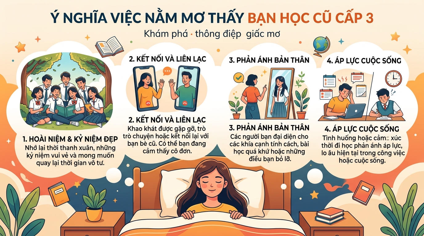 Ý nghĩa giấc mơ thấy bạn học cũ cấp 3 phổ thông