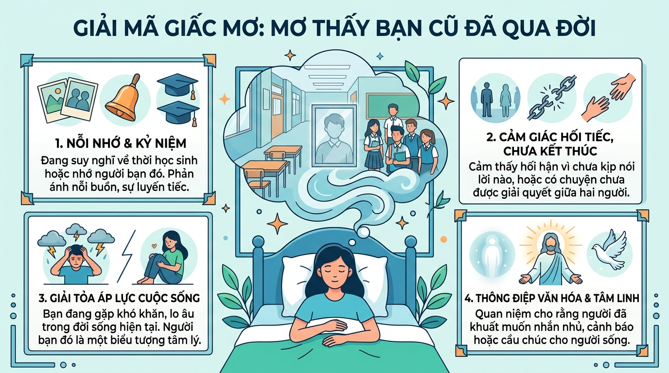 Giải mã nằm mơ thấy bạn học cũ chết, đã mất hiện về