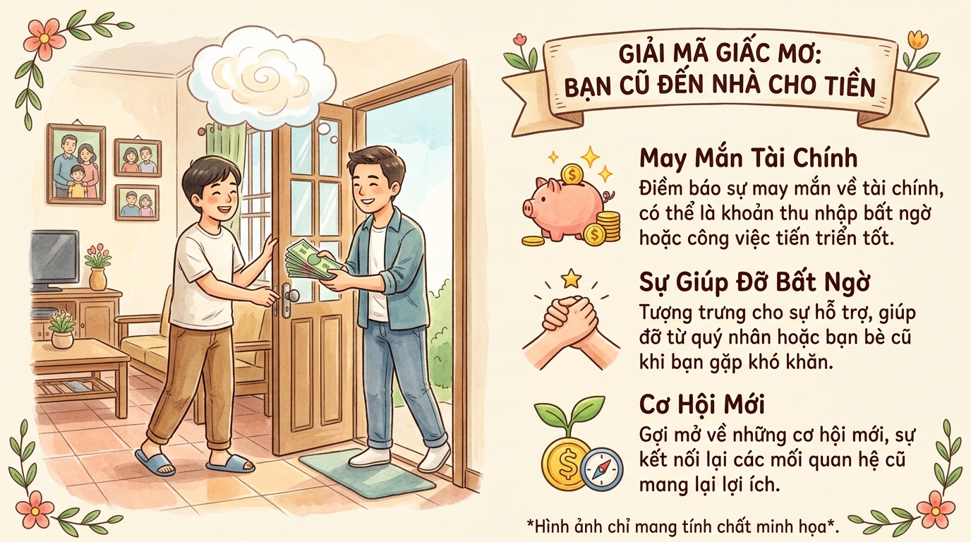 Ý nghĩa giấc mơ thấy bạn học cũ đến nhà chơi cho tiền