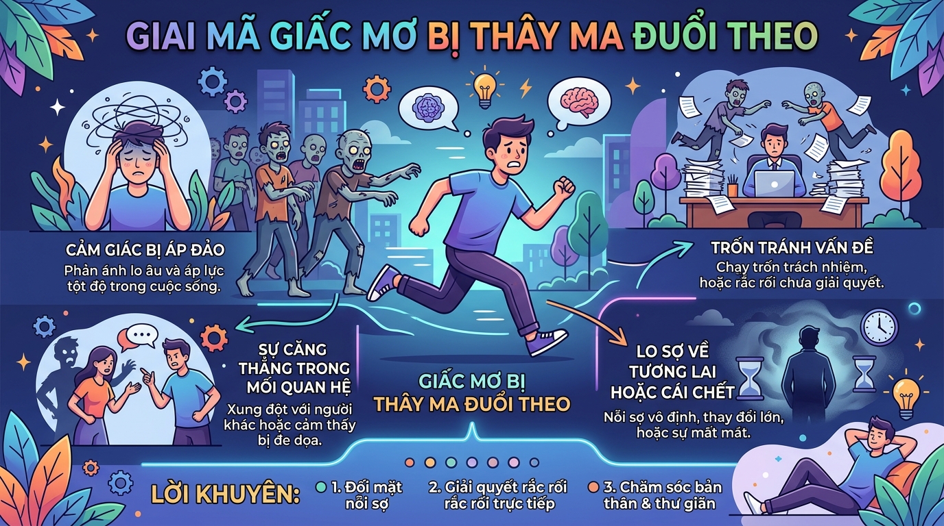 Giải mã nằm mơ thấy bị zombie rượt đuổi đuổi bắt