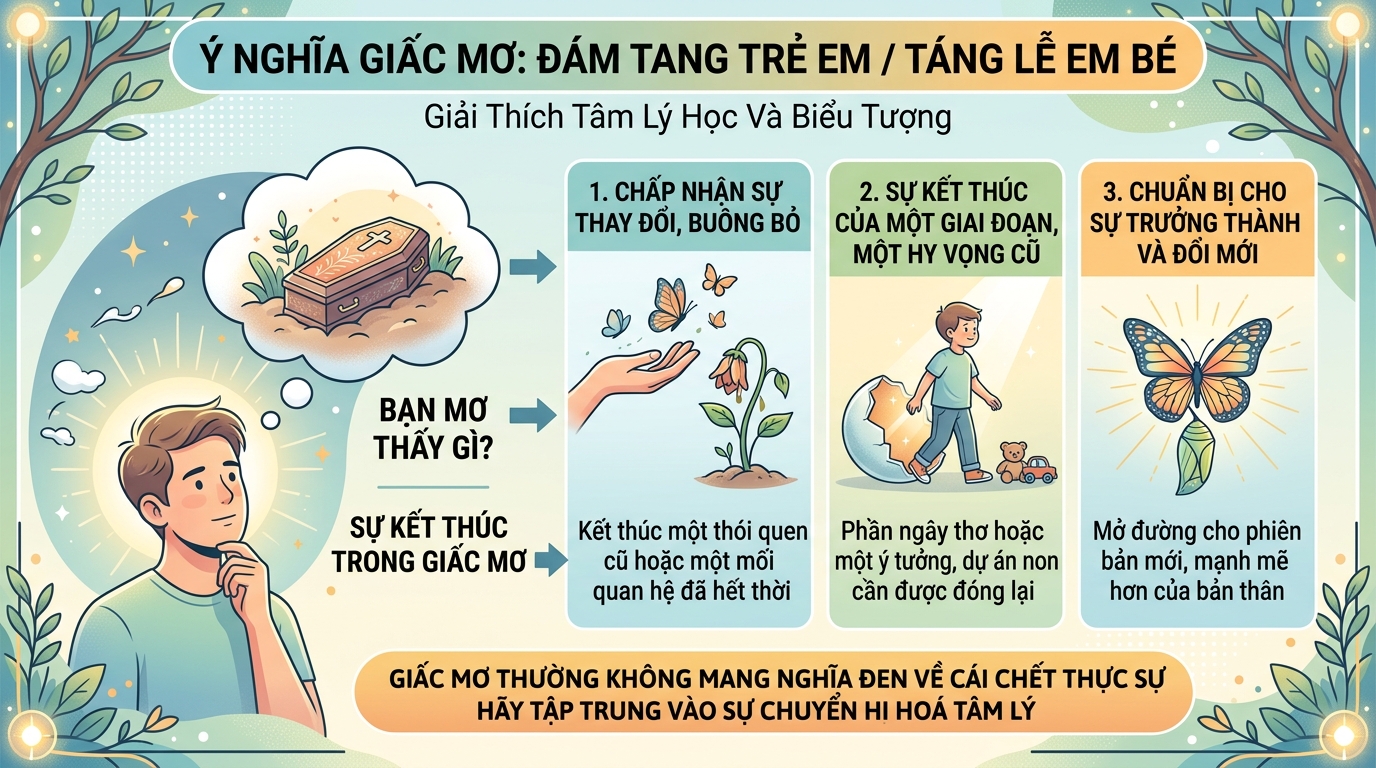Ý nghĩa nằm mơ thấy đám tang trẻ em, đám ma con nít