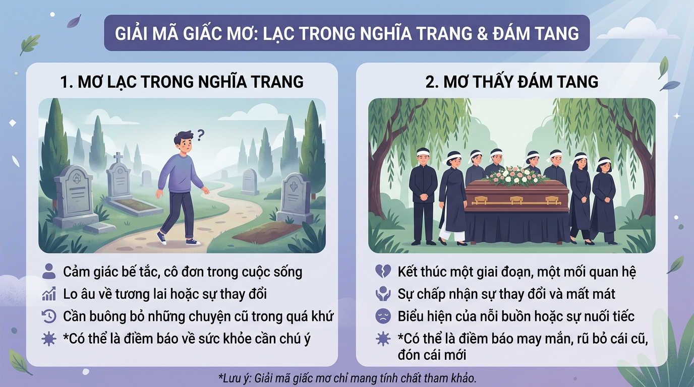 Ý nghĩa giấc mơ lạc vào nghĩa địa, đi lạc vào đám ma