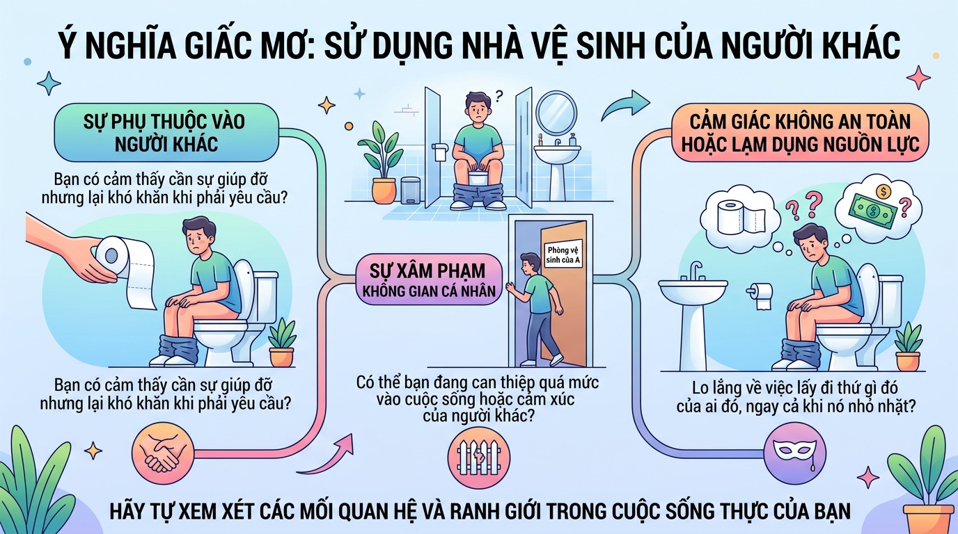 Ý nghĩa giấc mơ đi vệ sinh nhà người khác