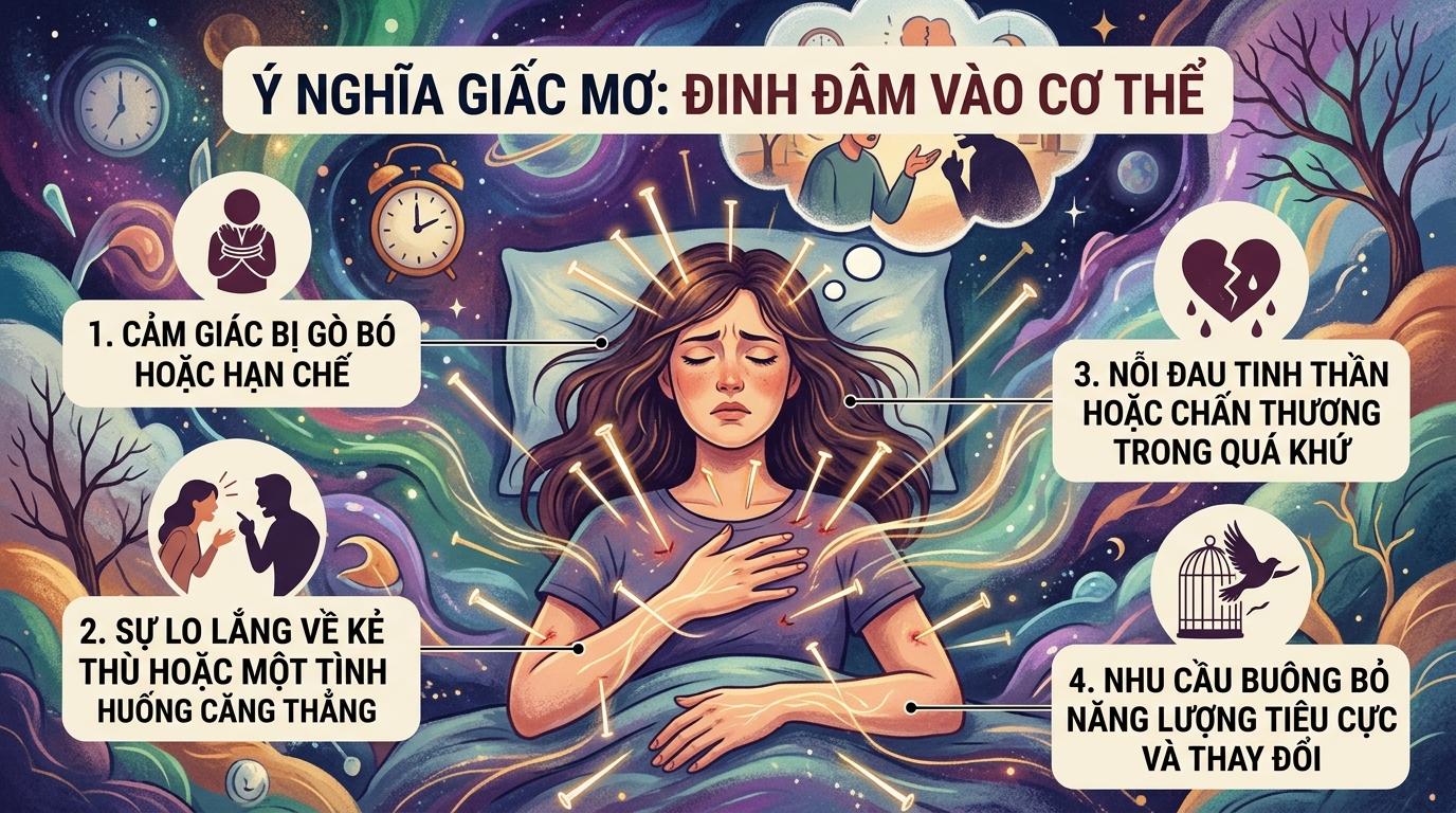 Ý nghĩa giấc mơ đinh đâm vào người