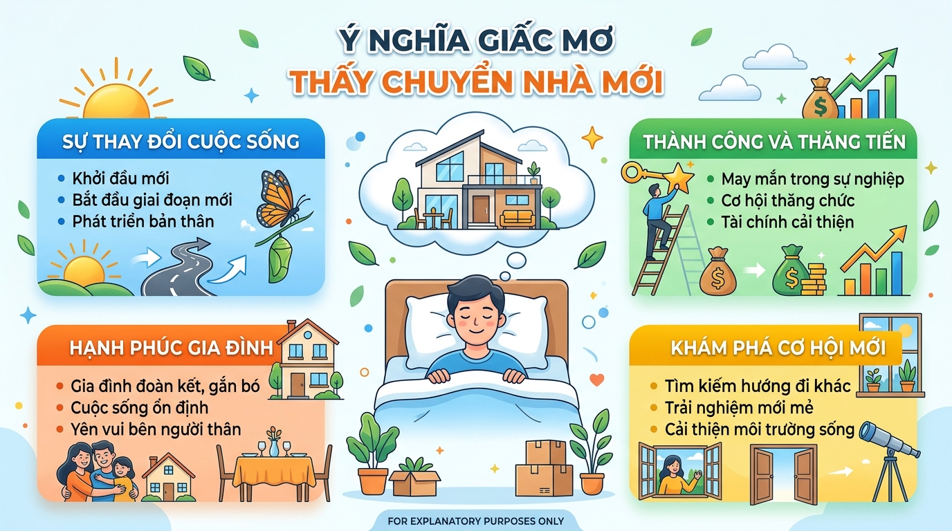 Ý nghĩa nằm mơ thấy dọn nhà mới, dọn vào nhà mới