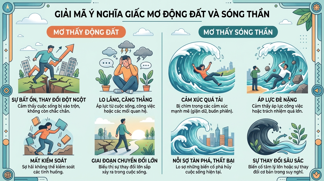 Ý nghĩa giấc mơ động đất sóng thần