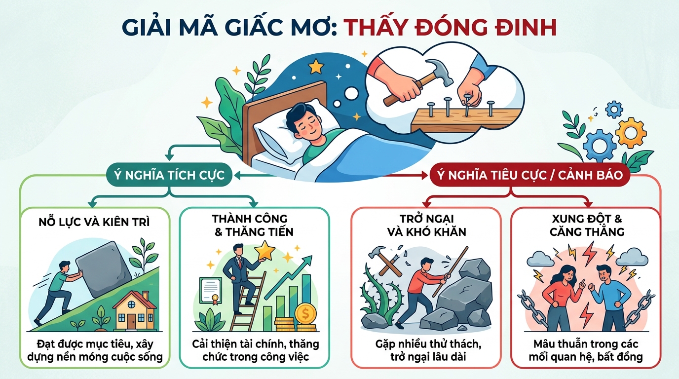 Giải mã nằm mơ thấy đóng đinh