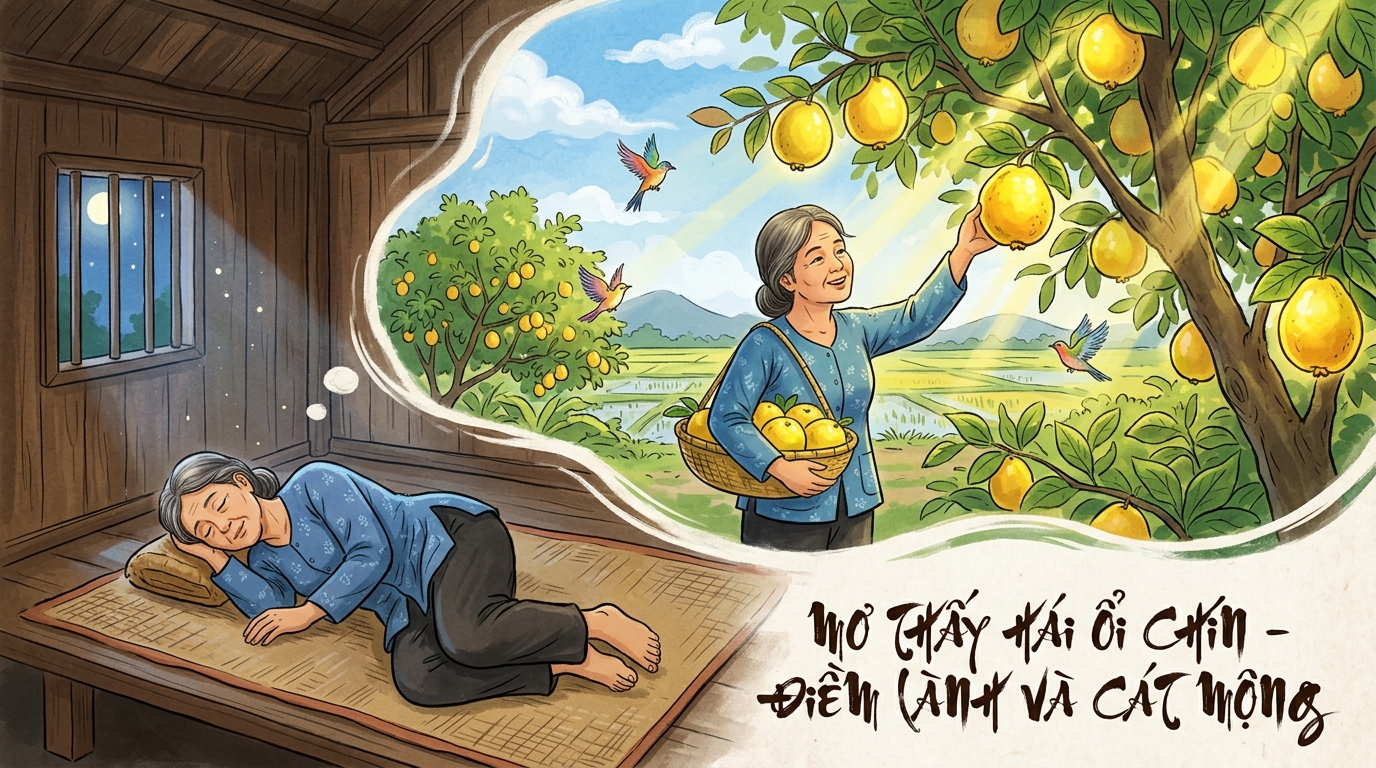 Mơ thấy hái ổi chín mọng cát tường