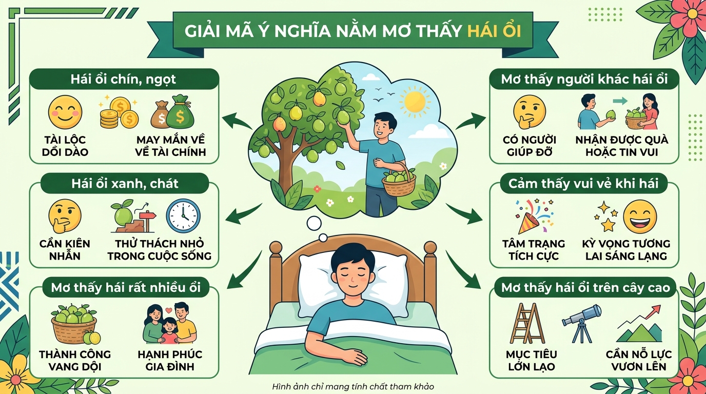 Giải mã nằm mơ thấy hái ổi là điềm gì