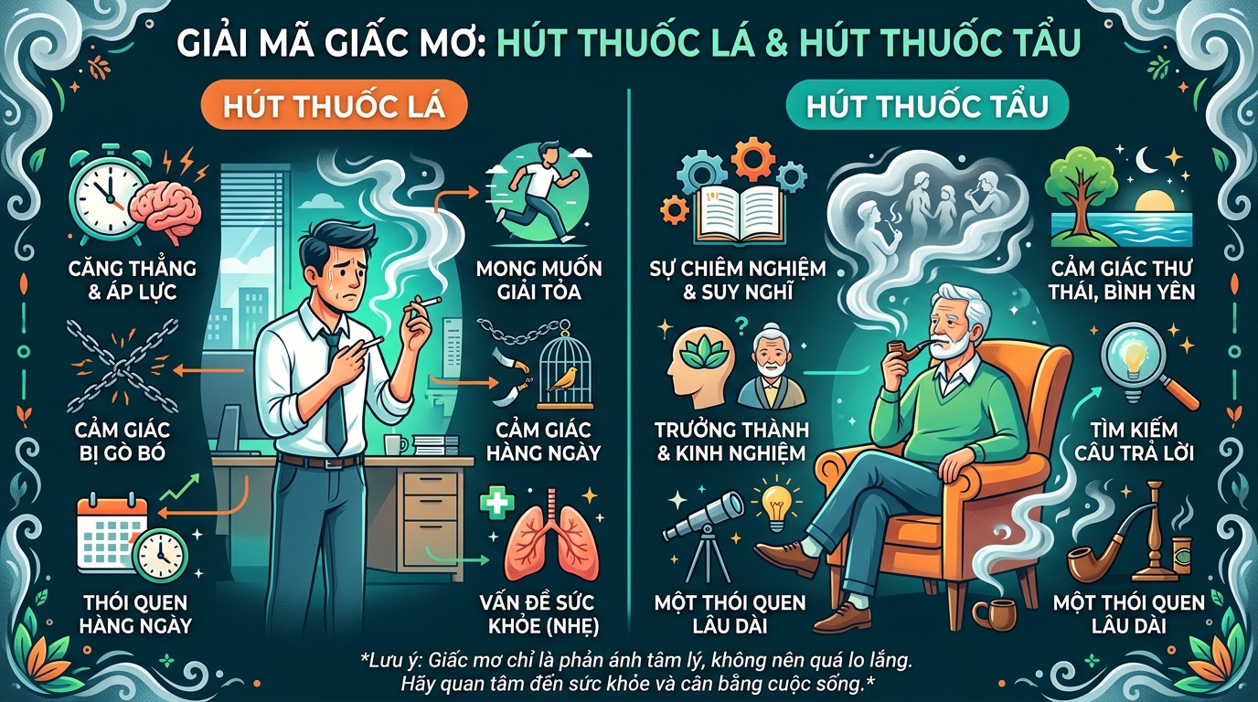 Giải mã nằm mơ thấy hút thuốc lá, nằm mơ hút thuốc lào