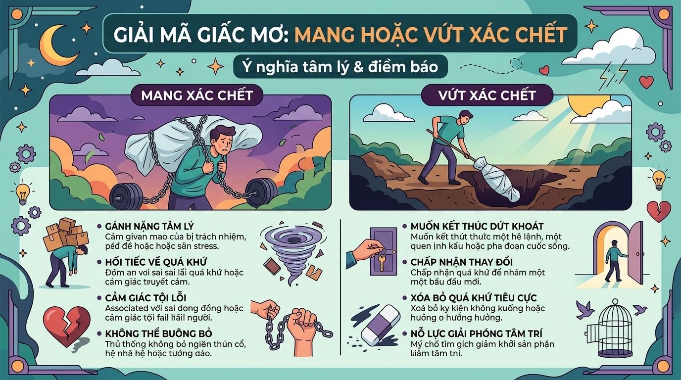 Giải mã nằm mơ thấy khiêng xác chết, kéo xác chết phi tang