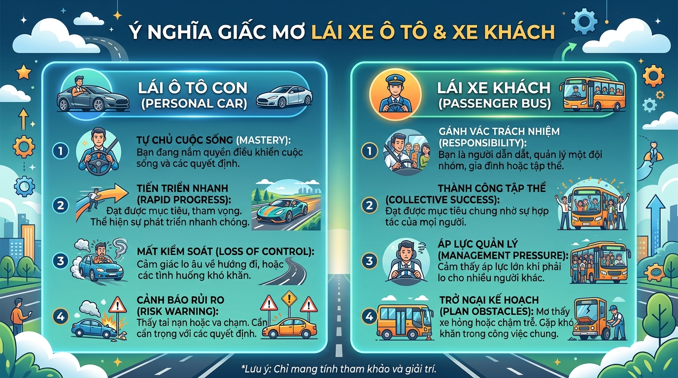 Ý nghĩa nằm mơ thấy lái xe khách, lái xe buýt