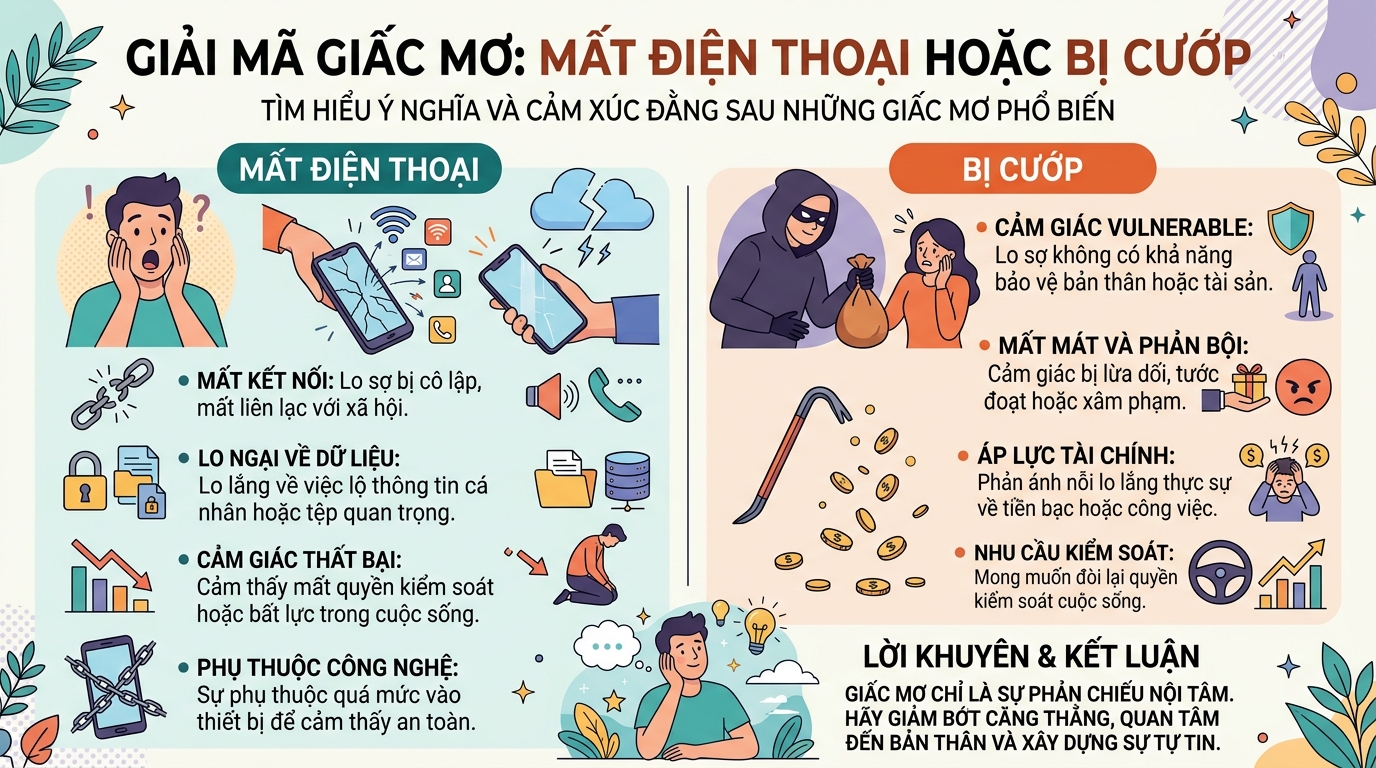 Giải mã nằm mơ thấy mất điện thoại bị cướp giật