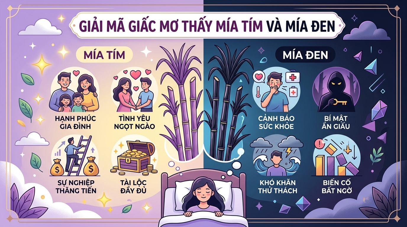 Ý nghĩa giấc mơ thấy mía tím, cây mía đen