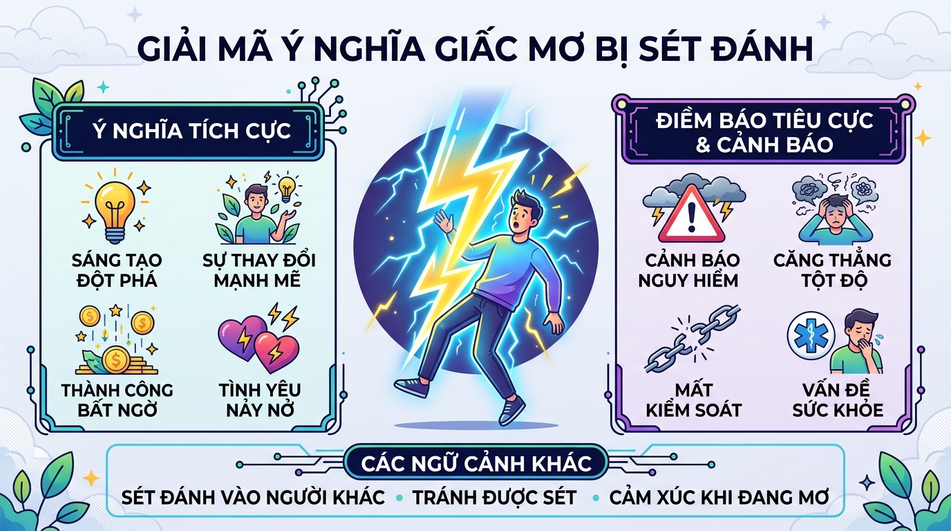 Giải mã điềm báo nằm mơ thấy mình bị sét đánh, sét đánh vào mình