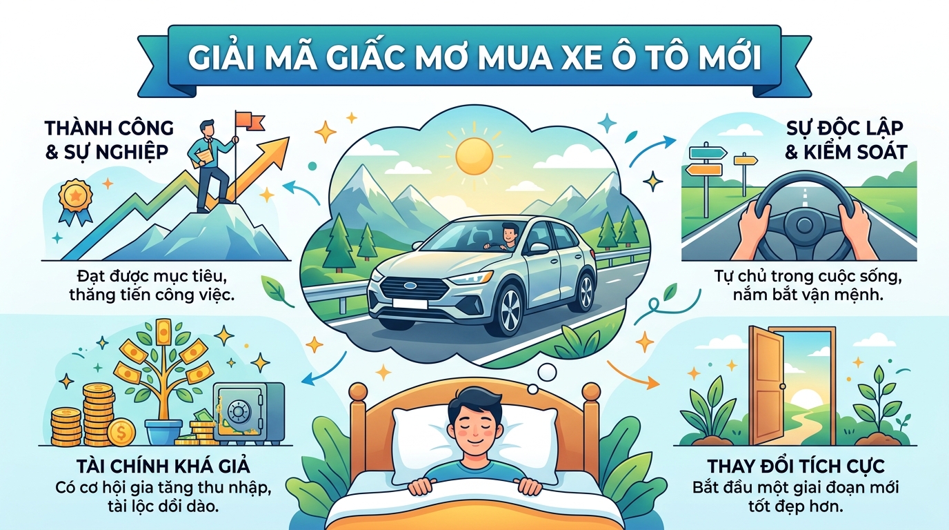 Giải mã nằm mơ thấy mua xe ô tô mới