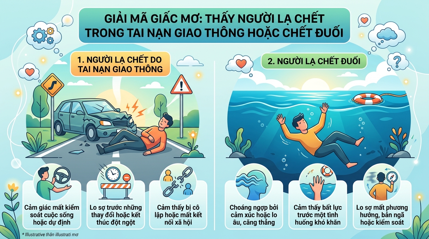 Giải mã nằm mơ thấy người lạ chết tai nạn giao thông chết đuối