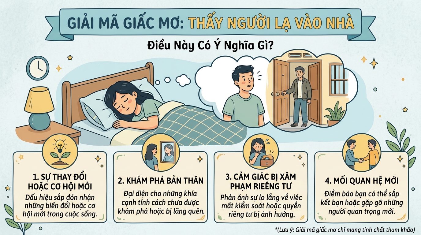 Giải mã nằm mơ thấy người lạ vào nhà là điềm báo gì