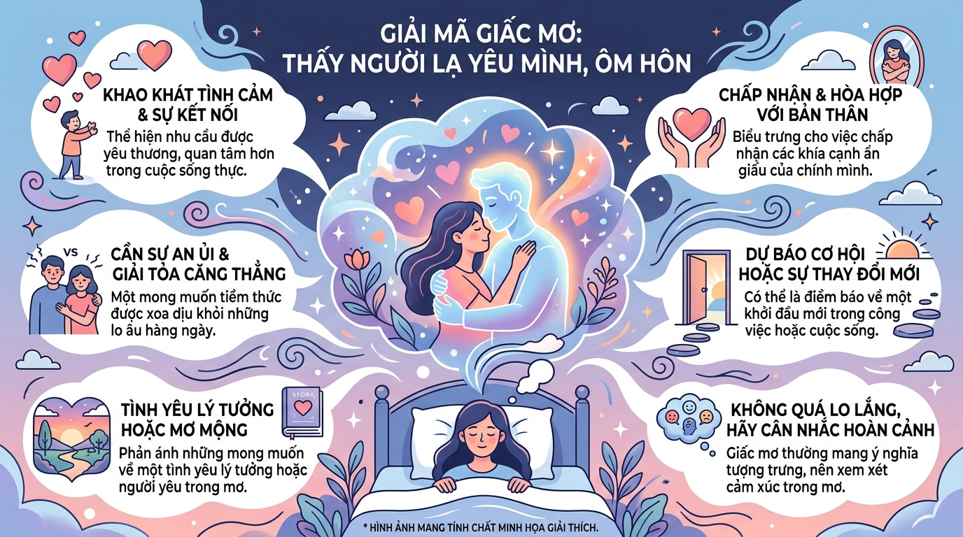 Giải mã nằm mơ thấy người lạ yêu mình ôm hôn mình