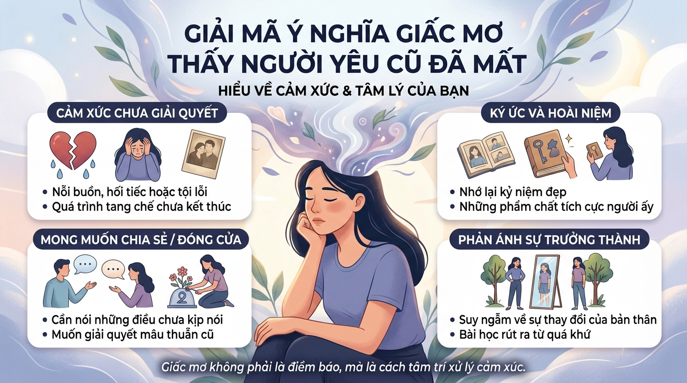Giải mã điềm báo nằm mơ thấy người yêu cũ chết, qua đời, đã mất
